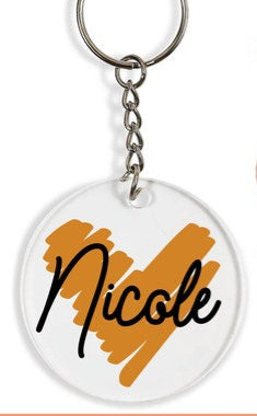 Brushstroke Keychain